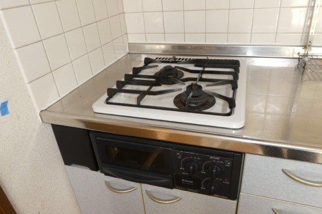 メゾウッド中原のキッチン|2口ガスコンロ