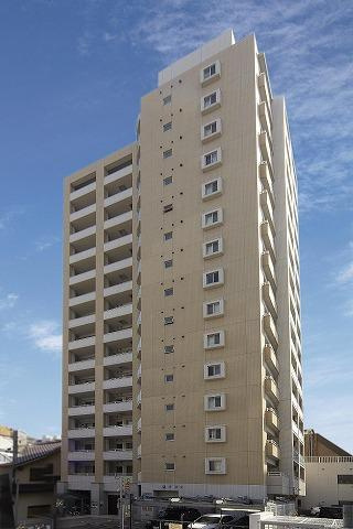 レジディア警固の外観|レジディア警固(1R）15階建ての堅牢なマンション