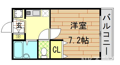 【間取り】 | メゾン・ツジモト（若江岩田賃貸） | 間取りです