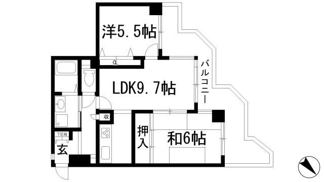 【間取り】 | プレステージ宝塚売布