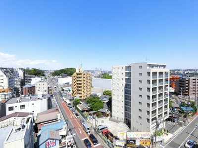 【展望】 | クリエート綱島 | 建物9階部分から綱島エリアを一望できます。