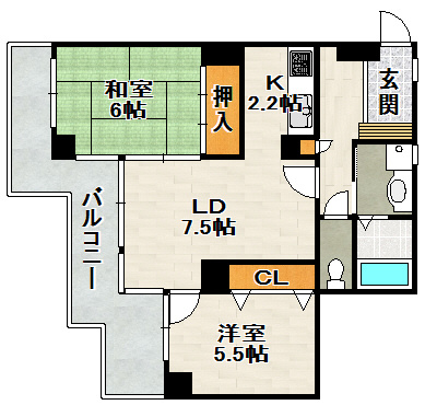 プレステージ宝塚売布の間取り