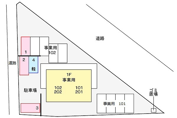 メゾンアベニールの区画図