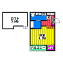 【間取り】 | ソレイユ竹下の間取り