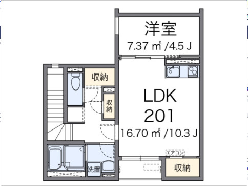 【間取り】 | クレイノジニア　仲介手数料無料