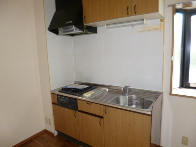 ジンジャエールⅡのキッチン|2口ガスコンロ付きシステムキッチン