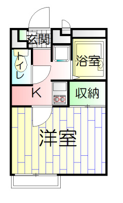 レオパレスアクト六木の間取り