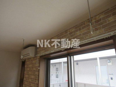 【設備】 | ルーエⅠ（東花園賃貸） | 室内物干しです