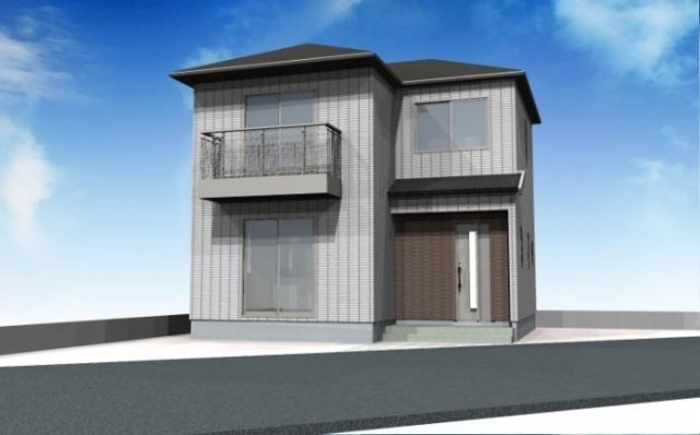 倉敷市老松町５丁目の一戸建ての外観パース