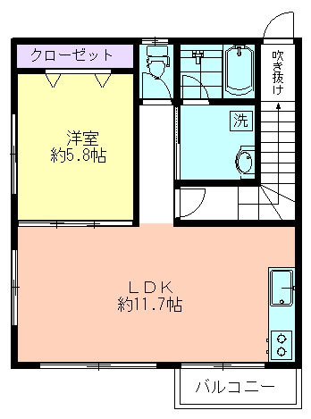 フォルビート清瀬の間取り