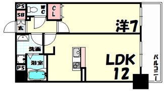 【間取り】 | CITY　SPIRE新神戸