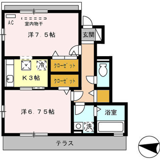 【間取り】 | ファミーユ凪 B棟