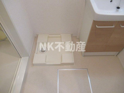 【洗面所】 | ル・クール（河内花園賃貸） | 洗面所です