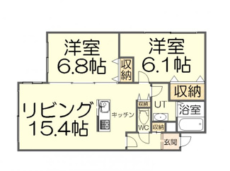 【間取り】 | ハピネス西宮の沢