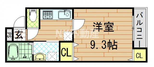 【間取り】 | フジパレス河内花園Ⅴ番館（河内花園賃貸） | 間取りです