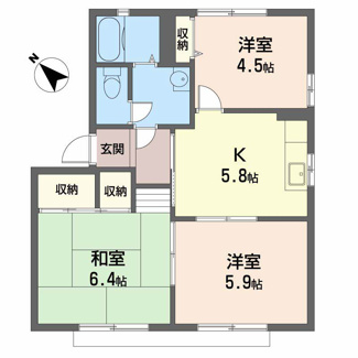 【間取り】 | オリーブ　ハイツ