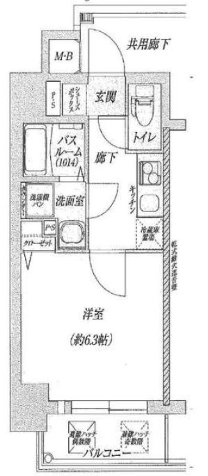 レジデンス福島の間取り