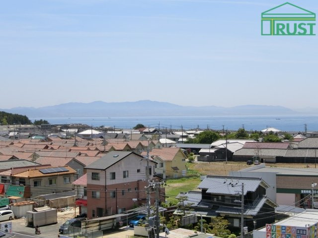 プレステージ明石魚住IVの展望|淡路島一望です。