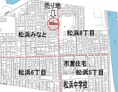 【地図】 | 新潟市北区松浜みなと　坪43000円