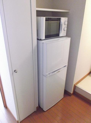 【設備】 | ロフト結城 | 冷蔵庫・電子レンジ
