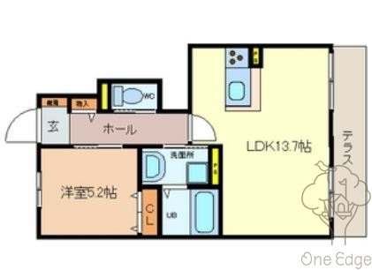 シャーメゾンAndanteの間取り