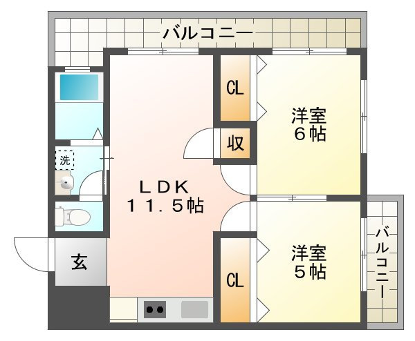 コーポ森本の間取り