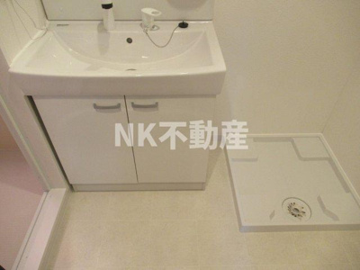 【洗面所】 | エムズコート小阪（河内小阪賃貸） | 使いやすい洗面所です