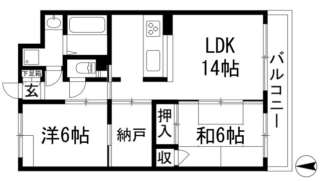 【間取り】 | レインボー甲東