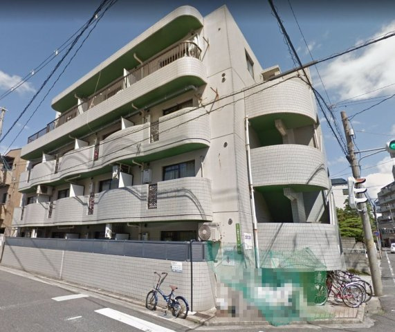 【外観】 | 角地に建つワンルームマンション