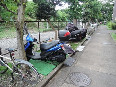 【その他共用部分】 | 平住宅２号棟 | 駐輪場・バイク置場