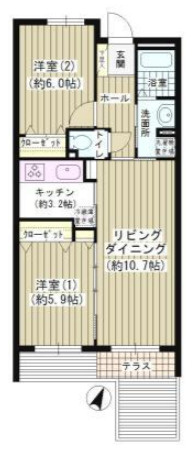 【間取り】 | 洗足第２マンション | おしゃれな外観です