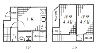 【間取り】 | 大村貸家