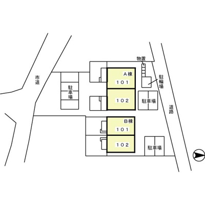 【地図】 | ヴィレッジコートＡＢ | 『ヴィレッジコート』