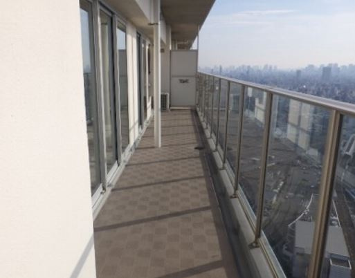 荒川区南千住４丁目の賃貸マンションのバルコニー|同反転タイプ参照
