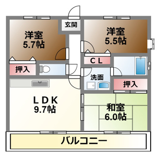 【間取り】 | メゾンファミーユ