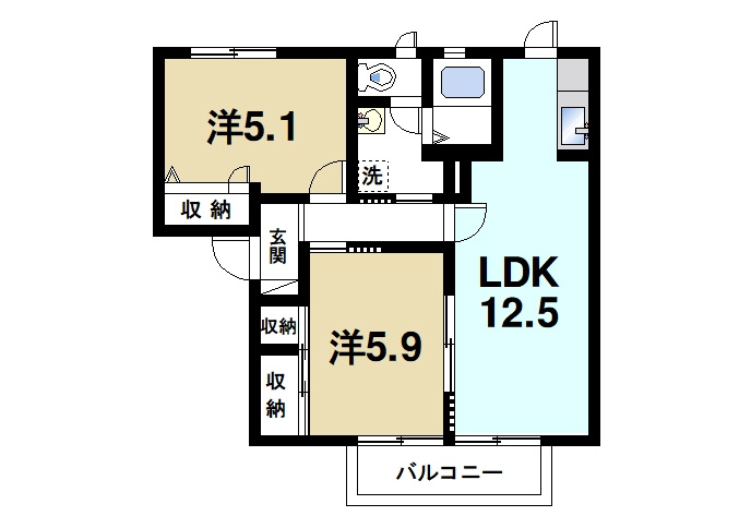 セントポーリアＡ．Ｂの間取り|ファミリーさんにおススメの間取りです。