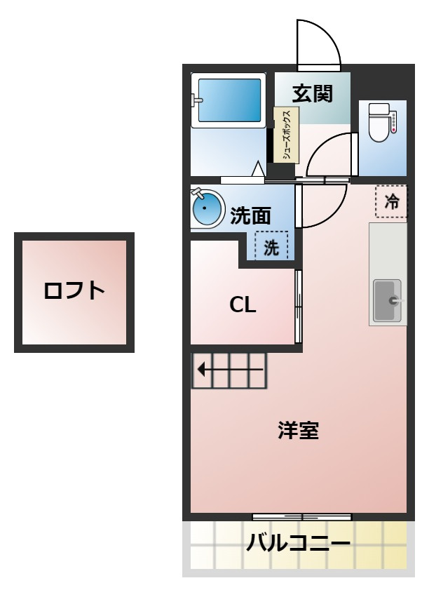 バンベール鶴島の間取り