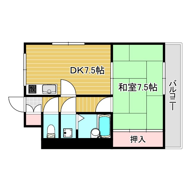 ハイライフ高砂の間取り