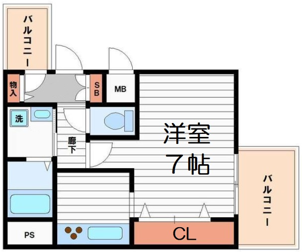 【間取り】 | プレサンス中之島公園南