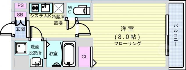 【間取り】 | フレイランス NAMBA PLACE