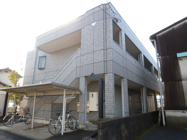 サンハイツＭの外観|駐輪場