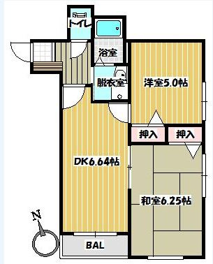 【外観】 | クレイドル室見B棟 | ２ＤＫ
３９．２㎡