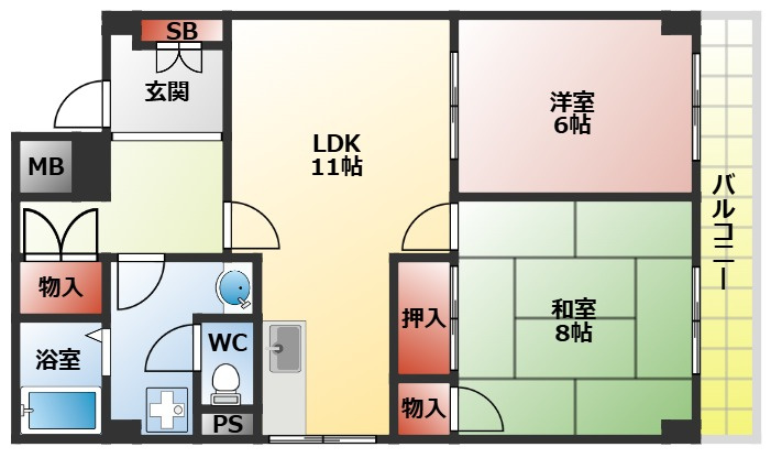 アビタツィオーネ香里園の間取り
