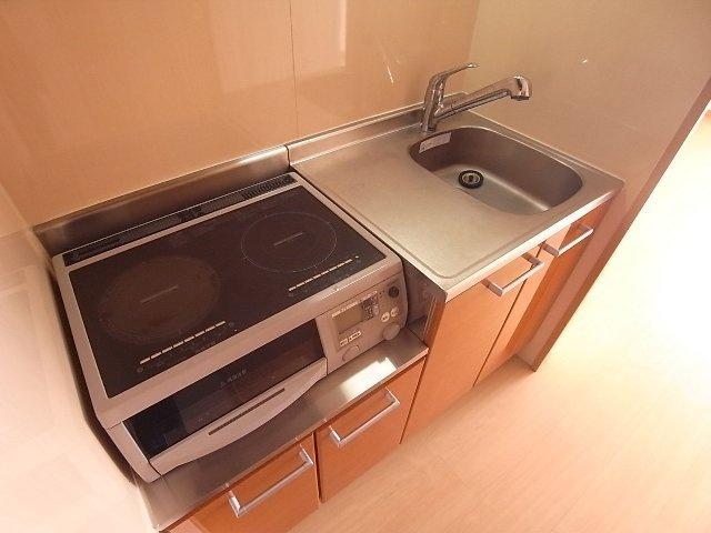 カスタリア薬院のキッチン|IH2口コンロ