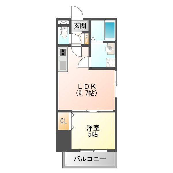 セレニティ田川北Ａ棟の間取り