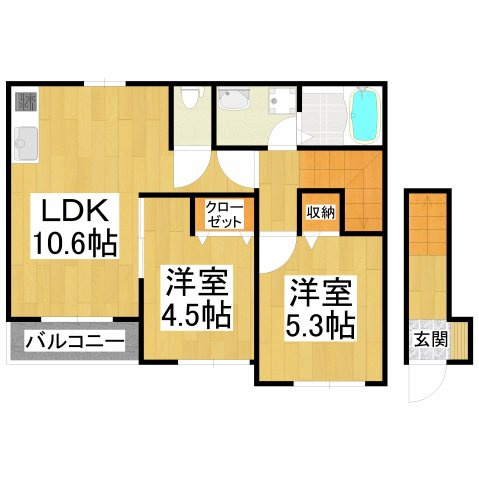 【間取り】 | アルビネスⅠ