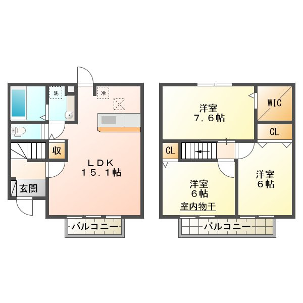 ステラハウスの間取り