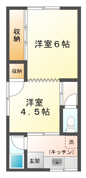 福岡荘の間取り