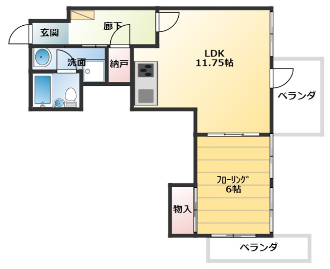 【間取り】 | トラストワンビル１９
