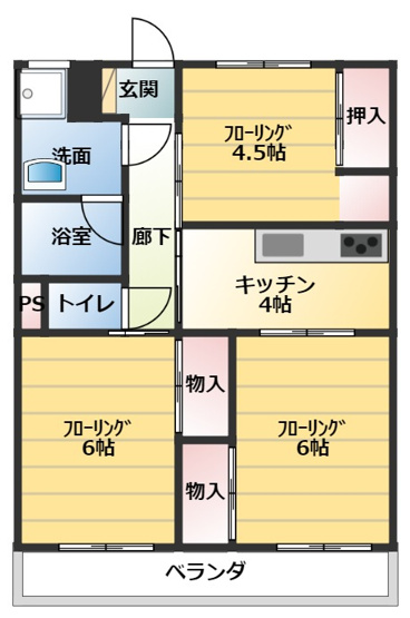 【間取り】 | ダイタ荒川ハイツ１号館